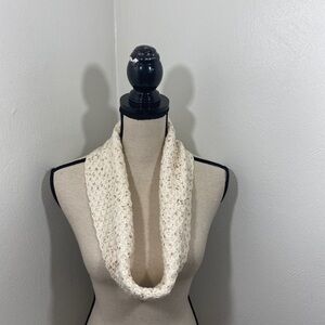 OSFM  infinity Scarf . Cream/Gold design.